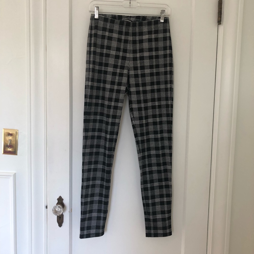 Express Plaid Leggings (Black)